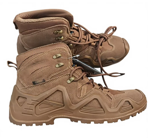 DF26 0626 Coyote <b>Brown</b> Tactical Hiking <b>Boots</b> Suede Waterproof Outdoor All Seasons Tan High Top <b>Lace</b> Up Men <b>Boot</b> hiking shoes - Product Image 3