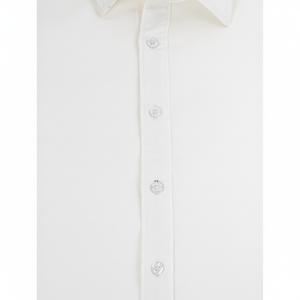 Chemise décontractée pour homme tissée ODM, imprimée sur mesure, anti-froissement, manches longues, polyester/coton, motif uni, teinture unie, fabriquée au Vietnam - Product Image 1