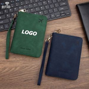 RFID Blocking Passport <b>Holder</b> Travel Wallet with Zipper, Multi-Functional Organizer for Cards, Cash and <b>Documents</b> - Product Image 1