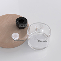 Bouteilles en verre ambré de luxe de 100 ml et 150 ml pour diffuseurs à bâtonnets, vente en gros, pour aromathérapie et parfums d'intérieur