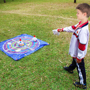 Tapis de jeu de tir à la cible en forme de fusée gonflable EVA pour enfants, jeu en plein air, 5-7 ans, unisexe, ensemble de jouets fantastiques et science-fiction - Product Image 1