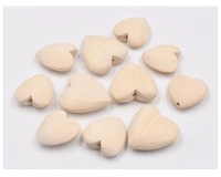 Pendentif coeur d'amour en bois artisanat de planche artisanale