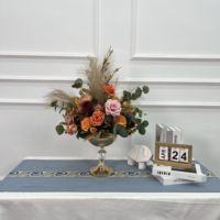 Centro de Mesa Decorativo de Flores Artificiales de Seda para Bodas, Día de la Madre y Eventos, Personalizado al por Mayor