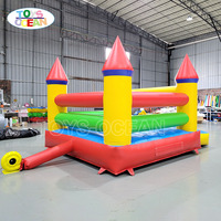 Château gonflable coloré de petite taille, lit de saut facile à installer pour les fêtes en extérieur, location, PVC de qualité commerciale TOYS-OCEAN