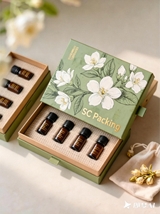 Cajas de Papel Personalizadas para Embalaje, Impresión de Cajas de Regalo Magnéticas de Lujo para Cosméticos y Aceites Esenciales, Cajas Vacías con Lámina Dorada y Plateada - Product Image 3