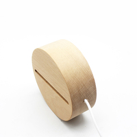 Cadeau de Noël, mini lampe de nuit LED électrique en bois 3D personnalisée, blanc chaud, décoration de la maison, chambre à coucher, rechargeable par USB, à intensité variable, CCT