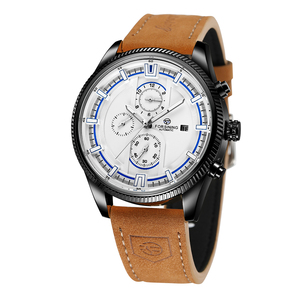 Forsining Nouvelle arrivée OEM <span class=keywords><strong>Montre</strong></span> Hommes <span class=keywords><strong>Automatique</strong></span> Mécanique Bracelet en Cuir Véritable <span class=keywords><strong>Montre</strong></span>-Bracelet - Product Image 2