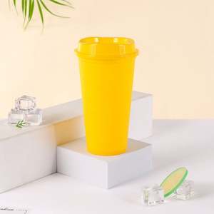 Gobelet en plastique givré avec paillettes d'été, mini, compact, portable, anti-fuite, pour fêtes, capacité de 8 à 32 oz - Product Image 1