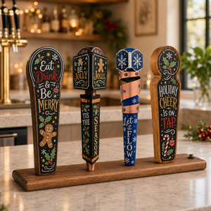Soporte de Exhibición Personalizado para Grifo de Cerveza Samuel Adams, de Cerámica/Resina, Ecológico, Simple, con Diseño Personalizado para Bar o Pub - Product Image 1