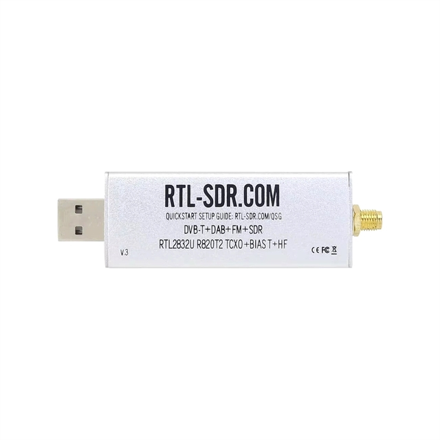 BSSY)RTL-SDR Blog V3 R820T2 2832U 1PPM TCXO SMA SDR Radio Software Only Without Accessories