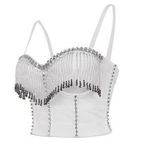 Women's Lace Breathable Anti-shrink <b>Strapless</b> Short Crop Tank <b>Tops</b>-Custom Sexy Fashion - Product Image 6