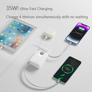 Batería Externa Portátil de Gran Capacidad, 20,000mAh, Carga Rápida PD 22.5W/35W/45W, con Cable Integrado y Pantalla Digital, en Oferta - Product Image 5