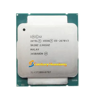 Intel processador xeon, processador cpu E5-2678V3 qs versão cpu 2.50ghz 12-core 30mb E5-2678 v3 FCLGA2011-3 e5 2678v3