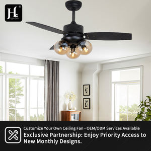 Ventilateur de plafond DC avec technologie de ventilation, LED à intensité variable, pales en contreplaqué, ventilateur de plafond moderne avec éclairage et télécommande, vente en gros - Product Image 5