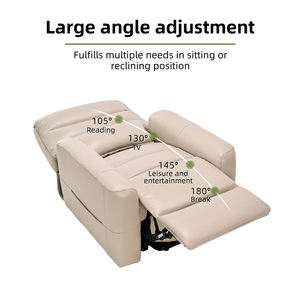 Tecforcare, silla eléctrica de doble motor para pacientes, silla elevadora de cuero para ancianos, sofá reclinable de pie para sala de estar - Product Image 5