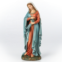 Figurines religieuses faites à la main personnalisé de haute qualité résine vierge prier marie Statue vacances cadeau décoration de la maison
