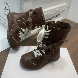 Chaussures en cuir pour enfants, nouvelle mode britannique, chaussures pour garçons et filles, bottes élégantes pour enfants - Product Image 6