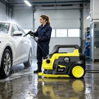 Le Nettoyeur Haute Pression Ultime de Type Chariot, Nettoyeur à Jet d'Eau Haute Efficacité pour l'Entretien des Véhicules et des Propriétés