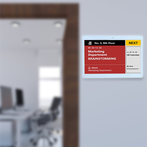 Panneau de porte numérique 10,2 pouces, Hub de gestion des tâches, Panneau de porte E-Ink pour bureau et salle de conférence, Panneau de bienvenue saisonnier interchangeable pour porte d'entrée - Product Image 1