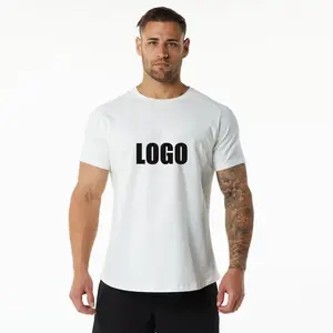 Ingrosso abbigliamento bianco originale di alta qualità da uomo con colletto in cotone taglie forti sport da uomo manica corta oversize t-shirt