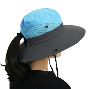 Chapeau de soleil pliable en maille pour femme, protection UV, idéal pour la plage, la pêche et la randonnée estivale - Product Image 2