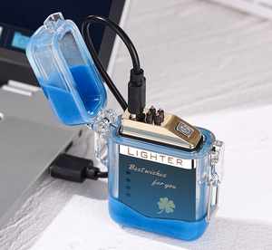 Dericsson Creative Luminous Dual Arc Electric Rechargeable <b>Lighter</b> Gift <b>Lighter</b> with Customizable Logo - Product Image 2