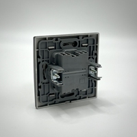 Interruptor de Pared Estándar Europeo de 2 Módulos, 1 Vía, Unipolar/Bipolar, 10A, Montaje Empotrado, Interruptor de Luz Eléctrico de PC - Directo de Fábrica