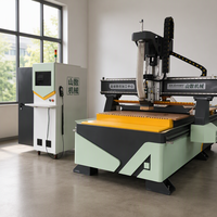 Machine CNC à changeur d'outils linéaire ATC pour le travail du bois, la découpe, le perçage et la gravure de panneaux de meubles