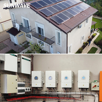 Système de batterie solaire monophasé 7kW 12kW avec onduleur Deye SG06LP1, batterie LiFePO4 20-40kWh pour alimentation de secours pour grandes maisons et ateliers