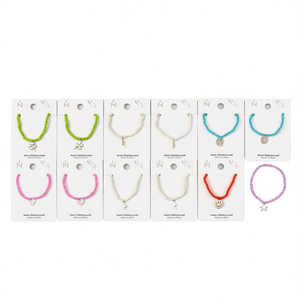 Pulsera Elástica de Cuentas de Acero Inoxidable Angelina, Juego de 12 Piezas, Estilo Lindo Unisex, Joyería de Moda, Regalo - Product Image 1