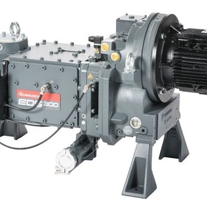 Compresseur industriel stationnaire sans huile refroidi par eau EDS300, pompe à vis 3 phases 200V 50Hz - Product Image 2