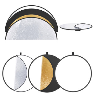 Ensemble de réflecteurs 5-en-1 cinq couleurs 60/80/110 cm pour tournages cinématographiques et télévisuels, plusieurs tailles, pliables et storable - Product Image 4