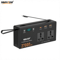 Batterie externe portable 150W 97.2Wh Mini 27000mAh pour ordinateur portable, charge rapide PD65W, station d'alimentation portable pour camping, vente en gros