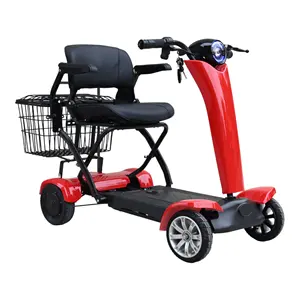 E-Moped tragbare faltbare leistungs starke Mobilität Quadri cycle Auto-Folding Senioren Roller Handicap Scooter für Senioren