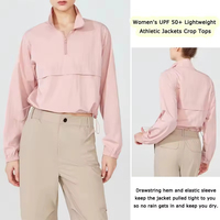 Veste athlétique légère pour femme 510, pull à fermeture éclair courte, pour le golf, la randonnée, la course à pied, coupe-vent, UPF50+, imperméable