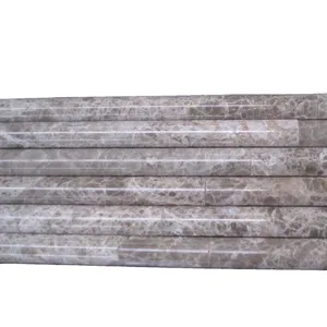 Toptan gri trim beyaz duvarlar-Doğal mermer kalem döşeme satılık taş aksesuar