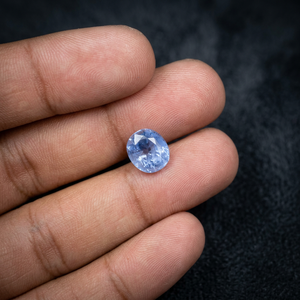 พลอยไพลินสีน้ำเงินธรรมชาติทรงรี 5.10 กะรัต รับรองโดย GIA พลอยไพลินคุณภาพพรีเมียมสำหรับเครื่องประดับชั้นดี - Product Image 1