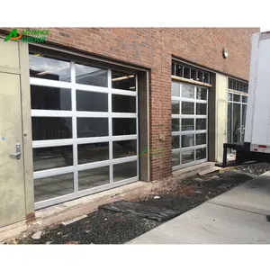 Newest design guangdong supplier vertical white garage door for villa