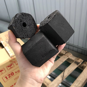 <b>Coconut</b> <b>Shell</b> BBQ Charcoal Briquettes High Carbon Long Burning Smokeless Odorless Eco Friendly Charcoal Export - Product Image 1