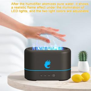 Humidificador Ultrasónico Inteligente para el Hogar, 250 ml, Luz de Llama, Temporizador, USB Mini con Humidistato para Uso en el Automóvil - Product Image 2