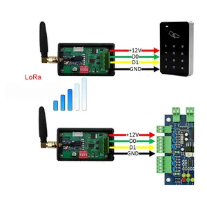 Lora Conversor Wiegand para LoRa Transmissor e receptor de gateway sem fio Lora Módulo de longo alcance para sistema de controle de acesso