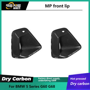 Cadre de phare antibrouillard en fibre de carbone sèche pour BMW G60 Série 5 2024+ Garniture de garde-boue avant Look TK Fibre de carbone sèche Garde-boue direct Fit - Product Image 2