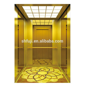 Decoración de lujo Uso en fábrica Piso de PVC Coche Apartamento Ascensor para ventas al por mayor - Product Image 4