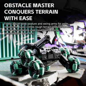 MILI SG204PRO Vehículo de Combate RC de 4/6 Ruedas con Tanque de Balas de Agua, Acrobacias, Derrapes, Disparos, Alta Velocidad, Control por Aplicación, Luces de 3 Colores - Product Image 3