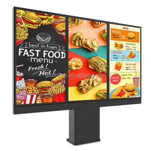 LCD nhà hàng ngoài trời menu điện tử bảng hiển thị kỹ thuật số kiosk miễn phí đứng ngoài trời bảng quảng cáo cho Drive-thru - Product Image 1