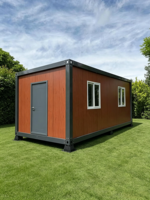Maison conteneur pliable personnalisée, professionnelle, moderne, de luxe, portable, pour bureau ou hôtel, avec isolation thermique, contemporaine