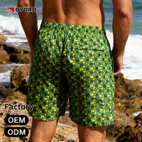 Shorts de bain en gros à séchage rapide, conception personnalisée, support de sublimation numérique, usine propre, maquette en 1 heure, échantillon en 1 semaine, OEM