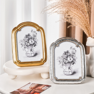 Homco thiết kế phong cách Châu Âu Retro tùy chỉnh nhựa sáng tạo Mini đầy màu sắc bàn trang trí khung ảnh - Product Image 3