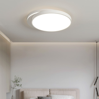 Plafonnier LED de protection oculaire pour chambre à coucher Zhongshan Lighting, design moderne et minimaliste, avec couvercle en acrylique et structure en fer