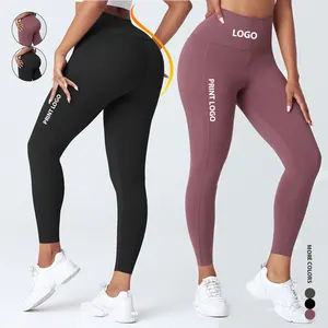 HEXIN Summer Fashion Damen Leggings Hoch taillierte Yoga hosen Tummy Control Body Shaping Leggings für Workout Fitness